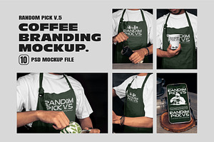Coffee Branding Mockup Collection, a Shirt Mockup by Mockup Flock