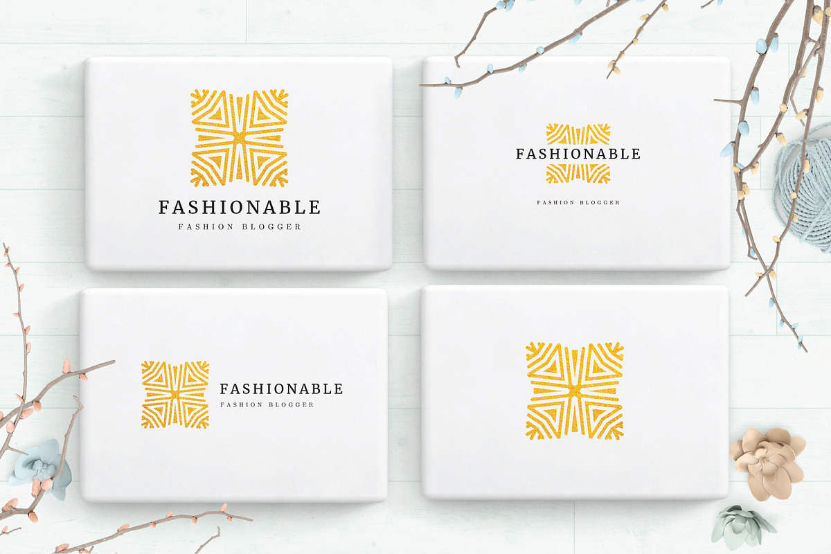 Logo Creator - geometric minimal kit, a Branding & Logo Template by Nues Design (Photo 20 of 31)