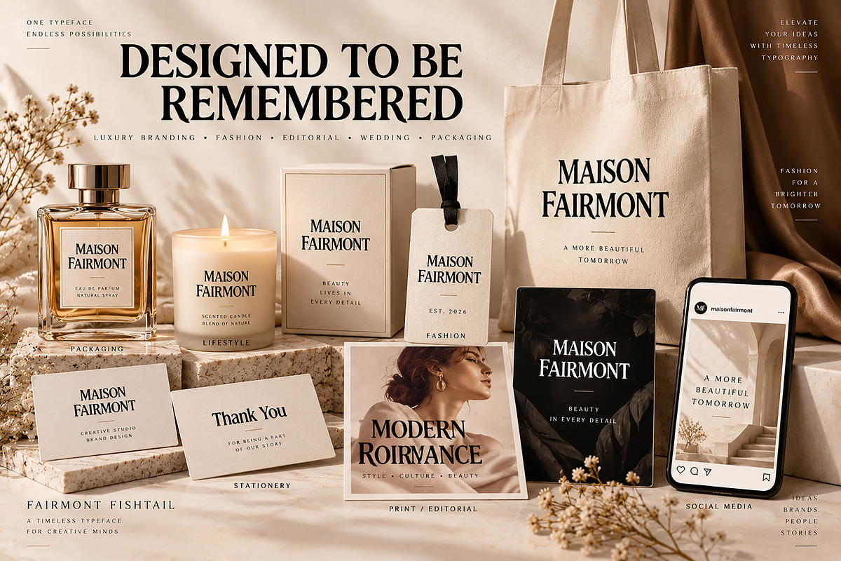 Fairmont Fishtail, a Serif Font by Wow Magic (Photo 2 of 5)
