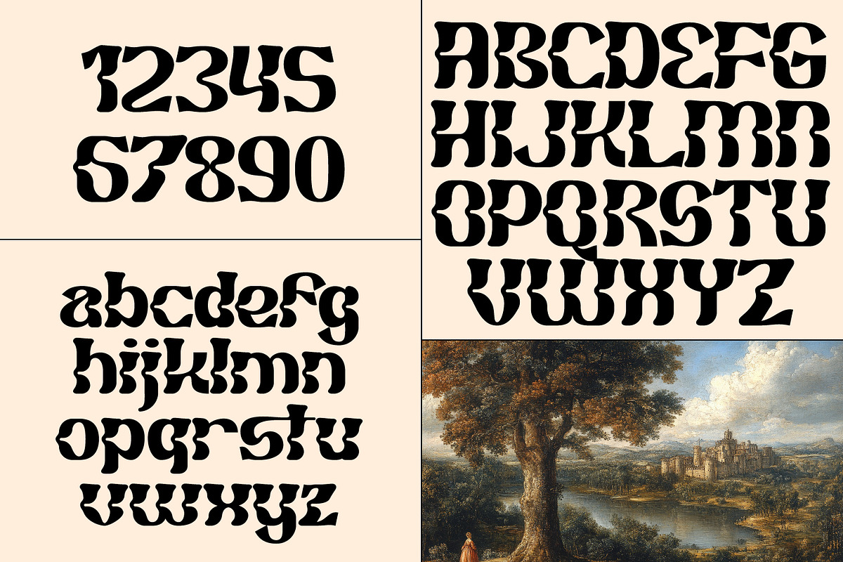 Khalifsa - Curvy Display Font, a Sans Serif Font by Favo Write (Photo 7 of 9)