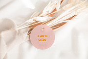 Circle Gift Tag Mockup, a Mockup by ILoveMockupDesign (Thumbnail 7 of 10)