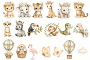 Safari Animals Clipart, an Animal Illustration by Villa 11 Estudio (Thumbnail 2 of 7)