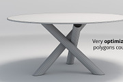 Minotti Van Dyck dining tables, a Furniture 3D Model by WidhiMuttaqien (Thumbnail 12 of 12)