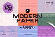 Modern Paper - Procreate Textures, a Brush Add-On by Spasibenko Art (Thumbnail 4 of 8)