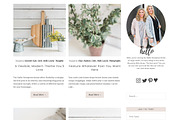 The Hallie Pro Wordpress Theme, a WordPress Template by angiemakeswebsites (Thumbnail 5 of 6)