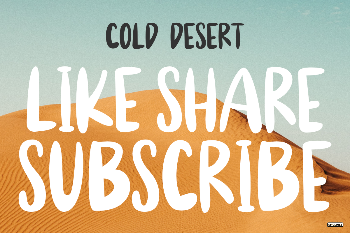 Cold Desert | Handwritten Font, a Font by Epiclinez (Photo 5 of 5)