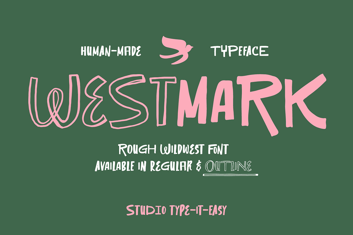 ST Westmark - Rough Wildwest Font, a Sans Serif Font by Type it Easy (Photo 1 of 9)