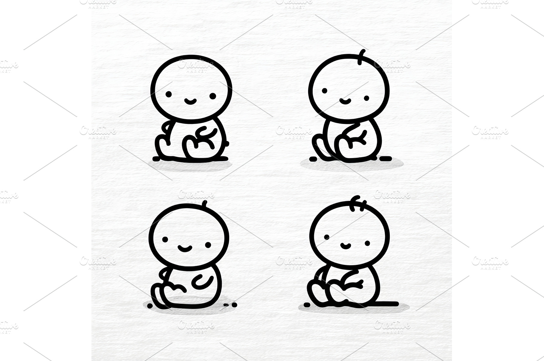 Icon set featuring an adorable, an Arts & Entertainment Photo by ZinetroN