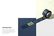 Wide Paper Tape Roll Mockup, a Packaging Mockup by creatsy5 (Thumbnail 5 of 6)