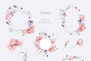 Charming purple pansies, hydrangea, an Illustration by astelenadesign (Thumbnail 10 of 12)