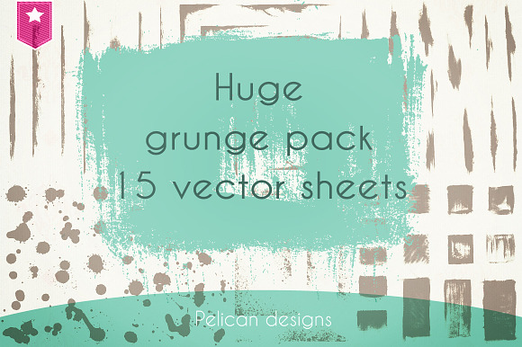 super grunge vector pack preview 5