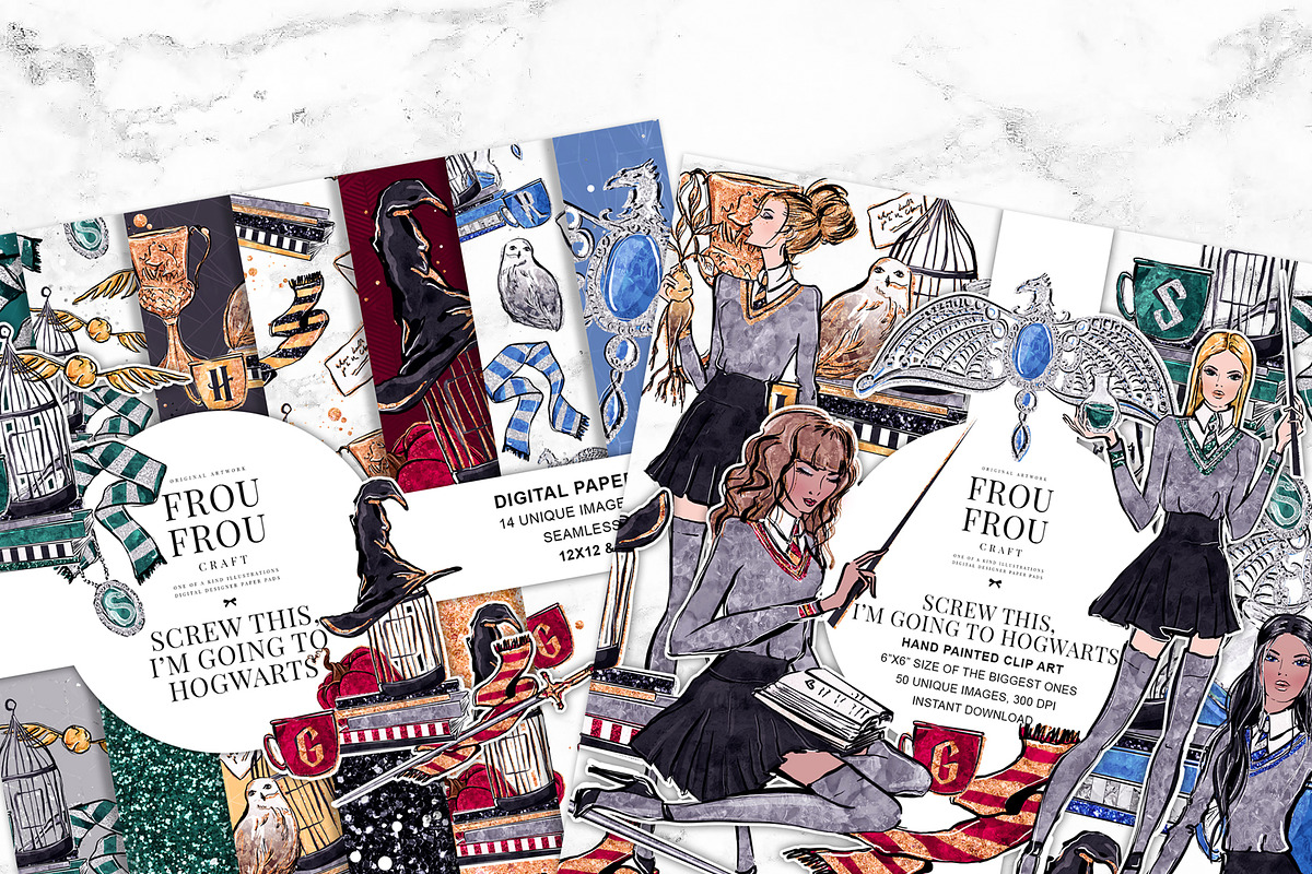 Magician Movie Paper Pack, a Pattern Graphic by Frou Fou Craft (Photo 9 of 9)