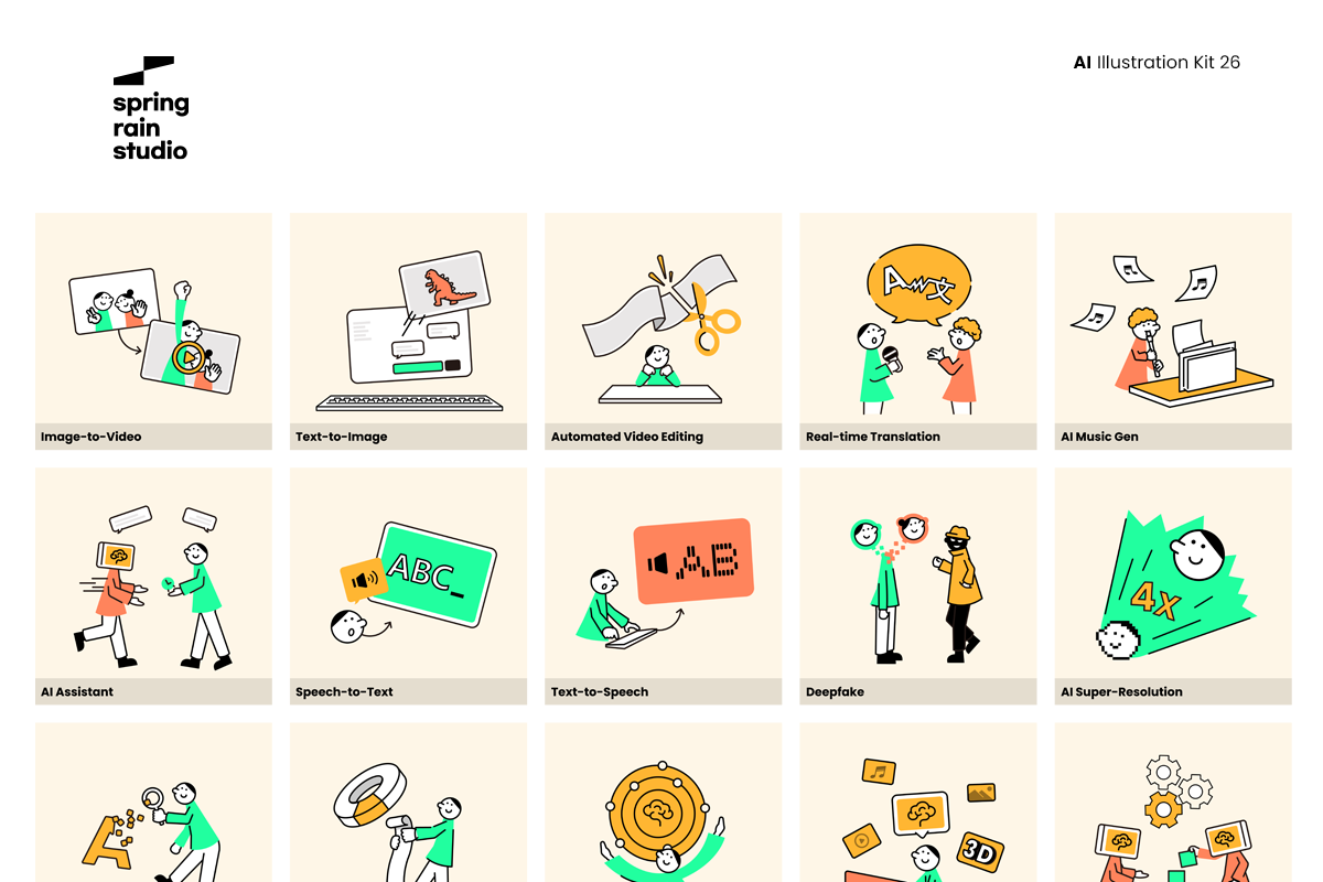 Minimal AI line Illustration, a Person Illustration by springrain studio (Photo 10 of 10)