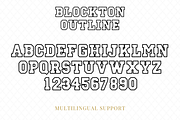 Blockton Outline, a Slab Serif Font by Dm Studio (Thumbnail 9 of 10)