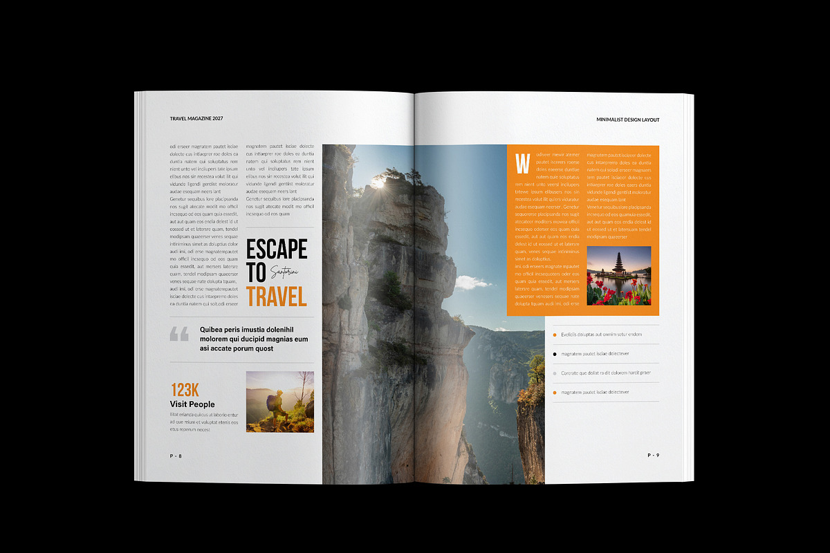 Travel Magazine Template, a Magazine Template by NorthPeak (Photo 6 of 14)