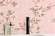 Modern bathroom wallpaper mockup PSD, a Household Mockup by oxy_gen (Thumbnail 1 of 2)