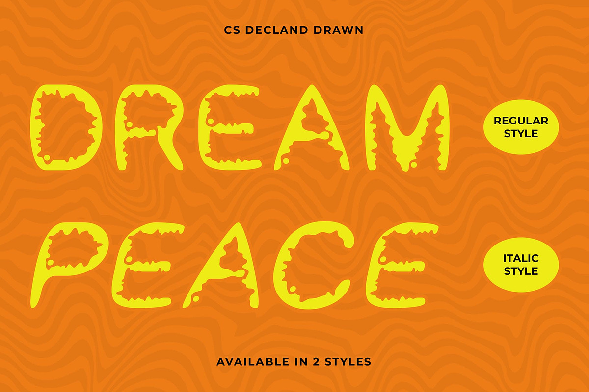 CS Decland Drawn, a Sans Serif Font by Craft Supply Co. (Photo 2 of 8)
