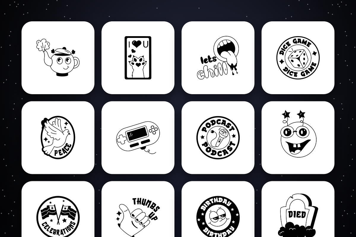 Cartoon Sticker Designs, an Emoji Icon by Prosymbols (Photo 12 of 15)