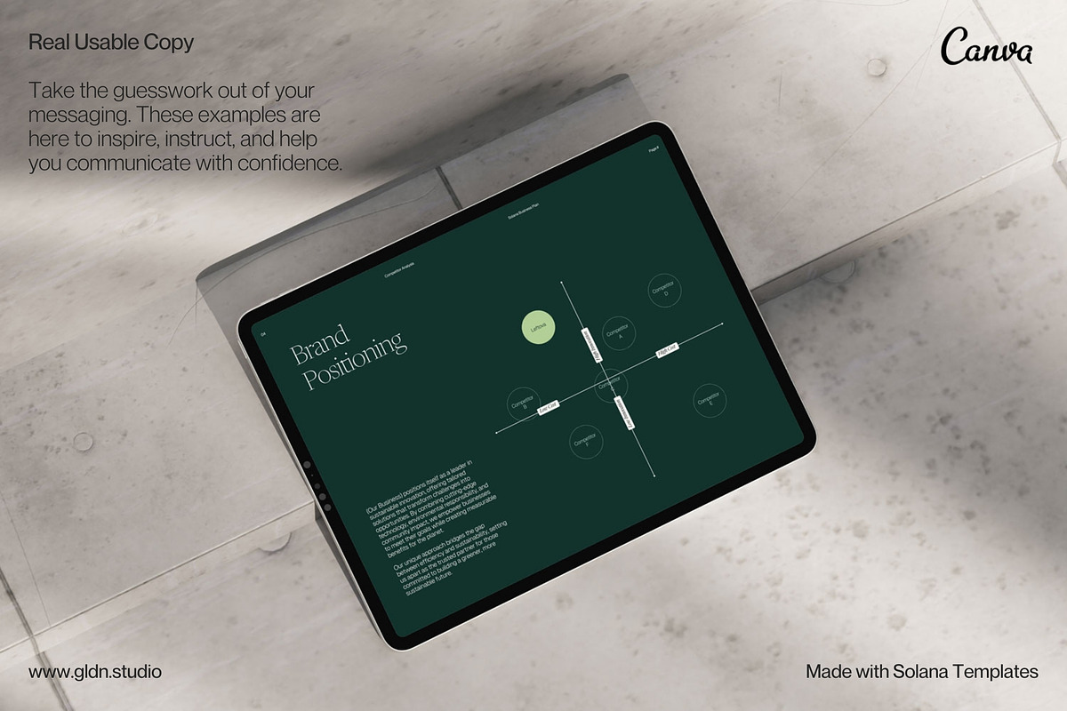 Business Plan Template Presentation, a Presentation Template by GLDN Studio (Photo 10 of 10)