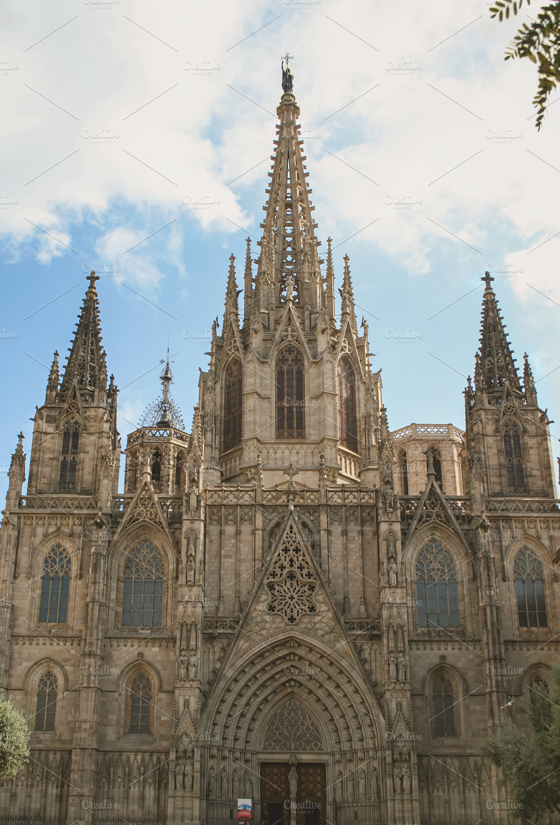 Old Catholic stone Gothic cathedral, an Architecture Photo by Sir13