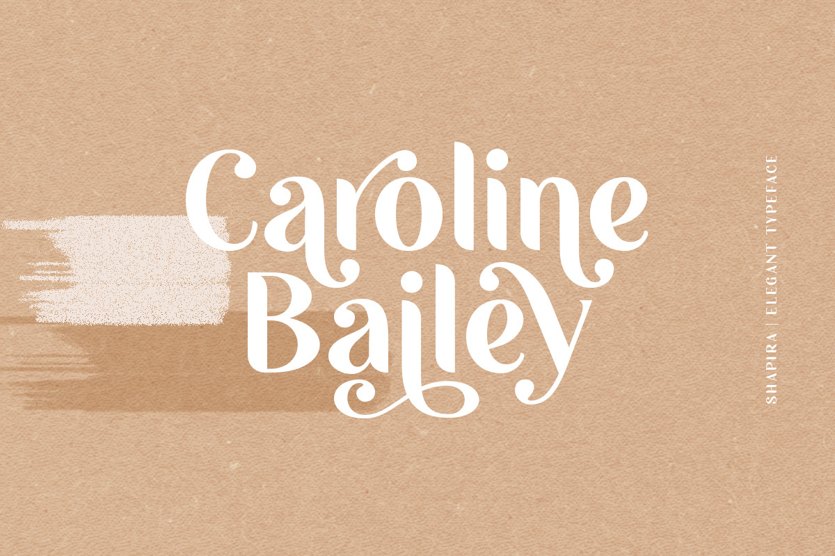 Saphira - Stylish Typeface preview 2