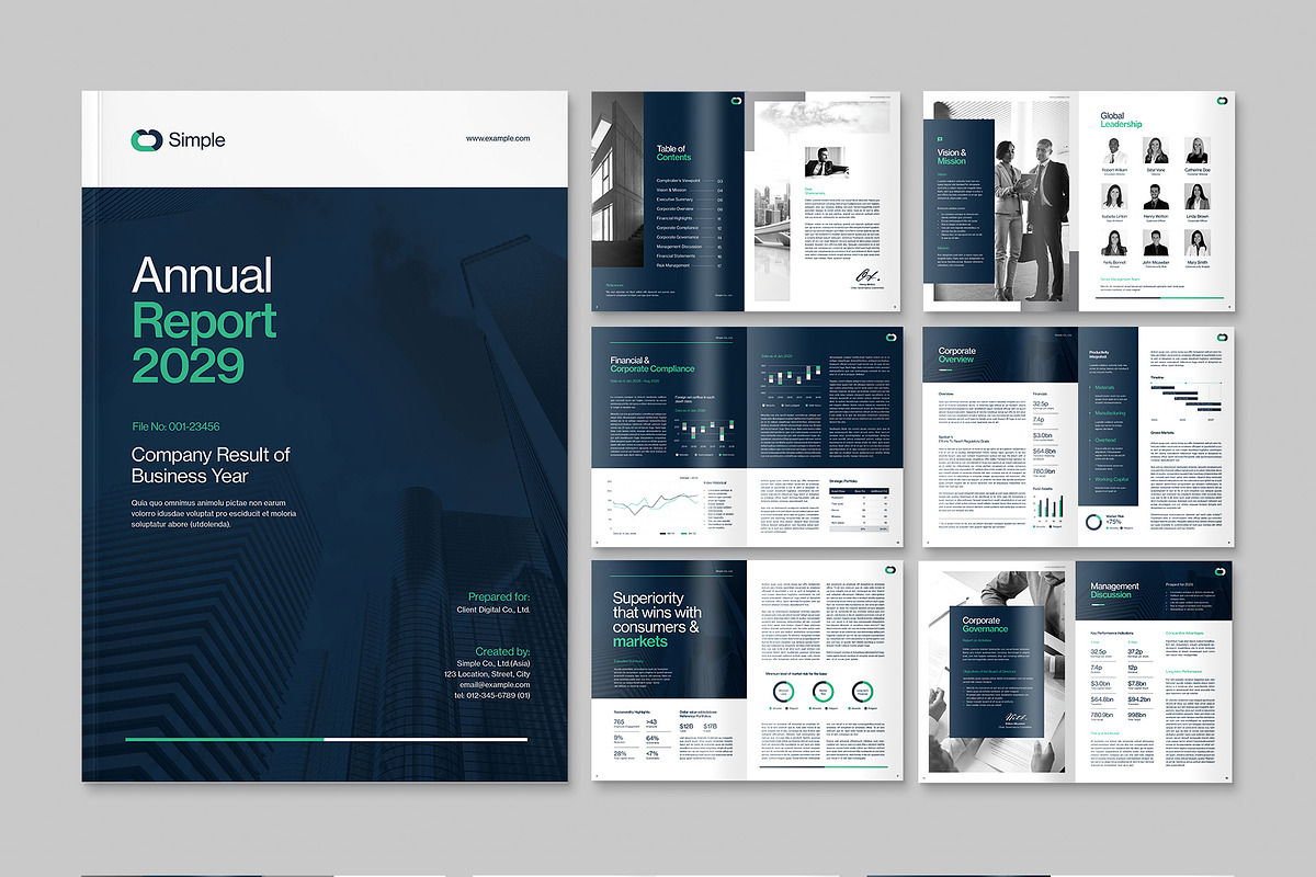Annual Report Template, a Brochure Template by BrandPacks (Photo 5 of 5)