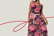 PEONY HERITAGE Seamless Pattern, a Pattern Graphic by AYAKA Studio Co. (Thumbnail 6 of 8)