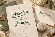 Soraya – Flowing Script Typeface, a Script Font by Ginart (Thumbnail 3 of 9)