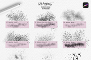 Splatter Brushes for Procreate, a Brush Add-On by Les Frolova (Thumbnail 3 of 9)