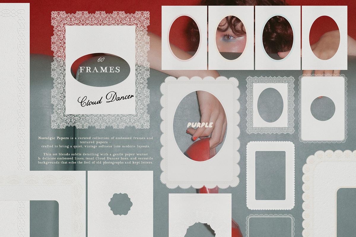 Nostalgic papers & frames, a Texture Graphic by Purple (Photo 6 of 20)