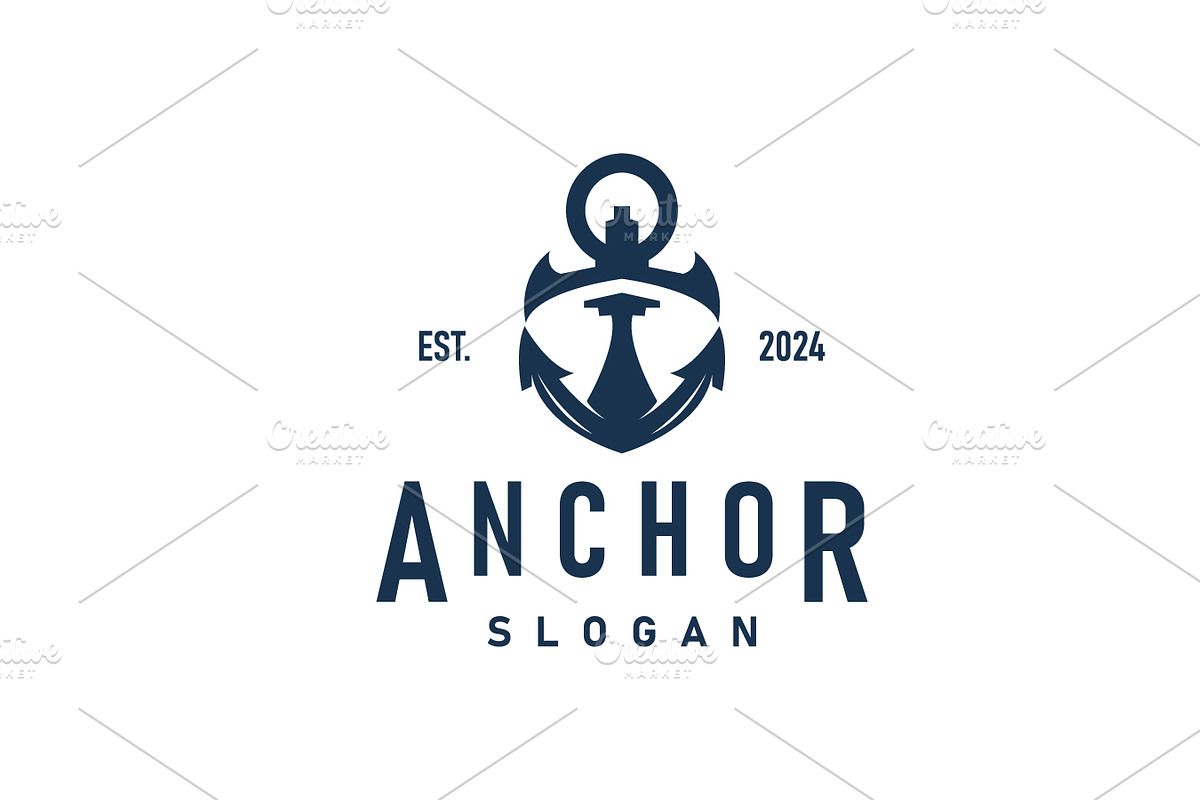 Marine ship vector anchor logo, a Branding & Logo Template by Maylianaw28