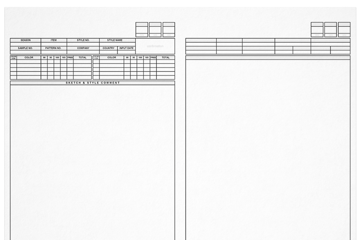 Fashion Tech Pack Templates, a Print Template by HYDNSTUDIO (Photo 3 of 6)