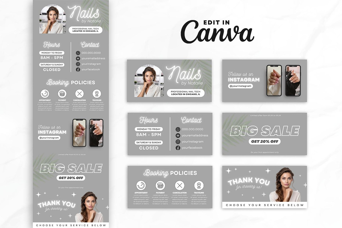 Nail Tech Acuity Scheduling • Canva preview 2