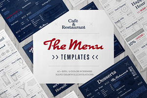 Café and restaurant menu bundle