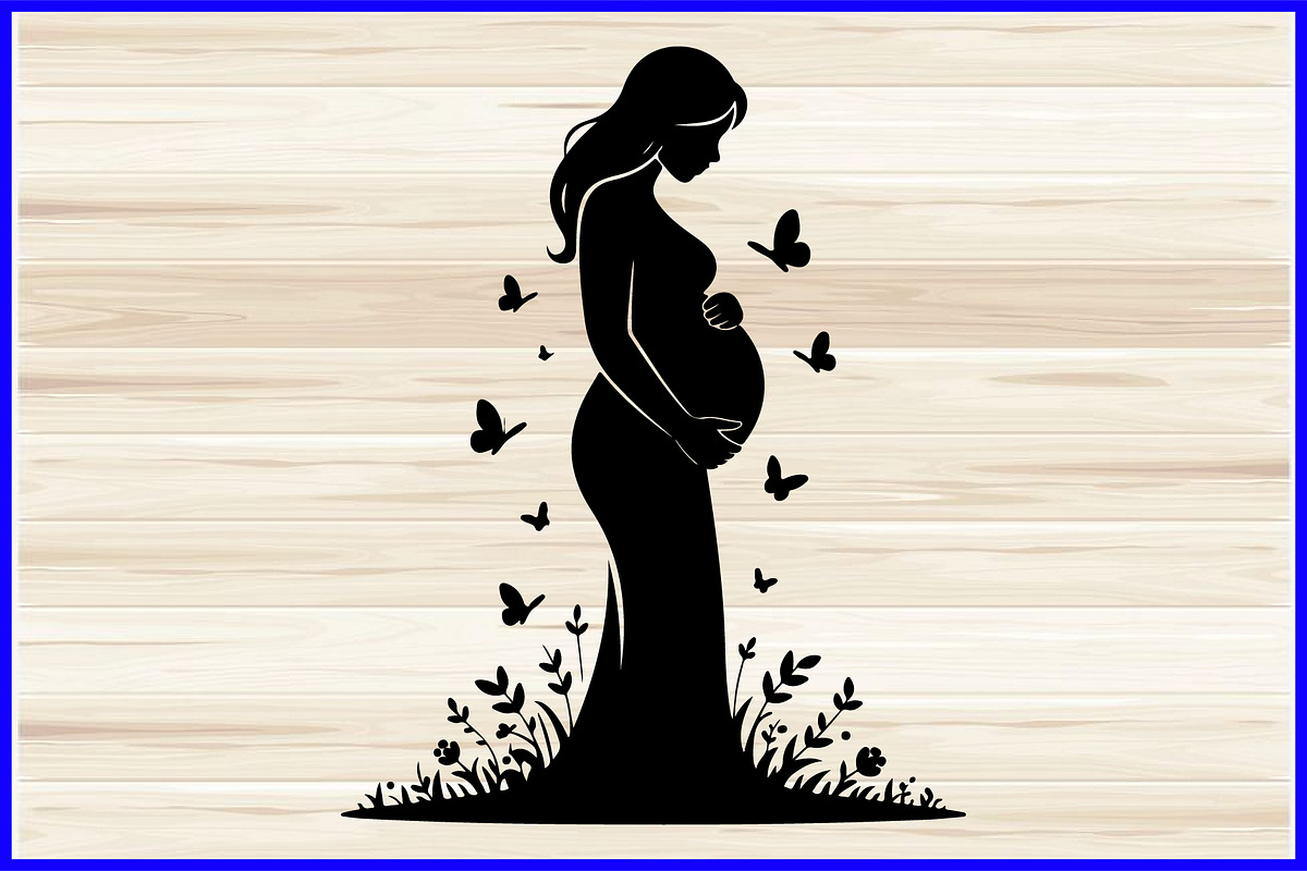 30 Pregnant Mom Silhouette Bundle, a Person Illustration by Artivon (Photo 2 of 4)