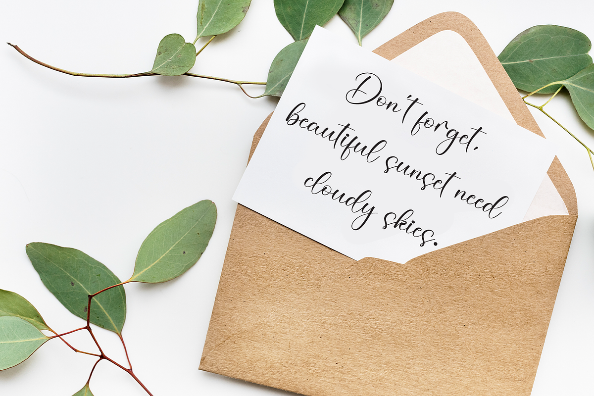 Nature | Script Font, a Handwritten Font by Scratchones (Photo 5 of 9)