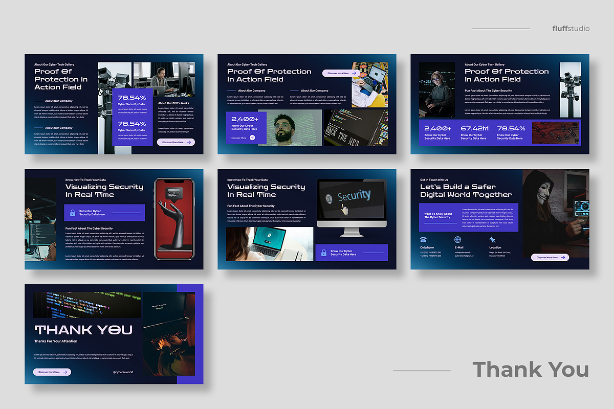 Cyber Security Keynote Template, a Presentation Template by fluffstudio (Photo 4 of 4)