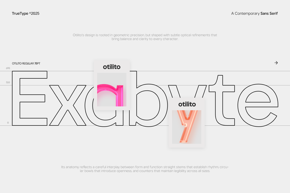 TT Otilito Sans Font Family, a Font by truetype (Photo 5 of 15)