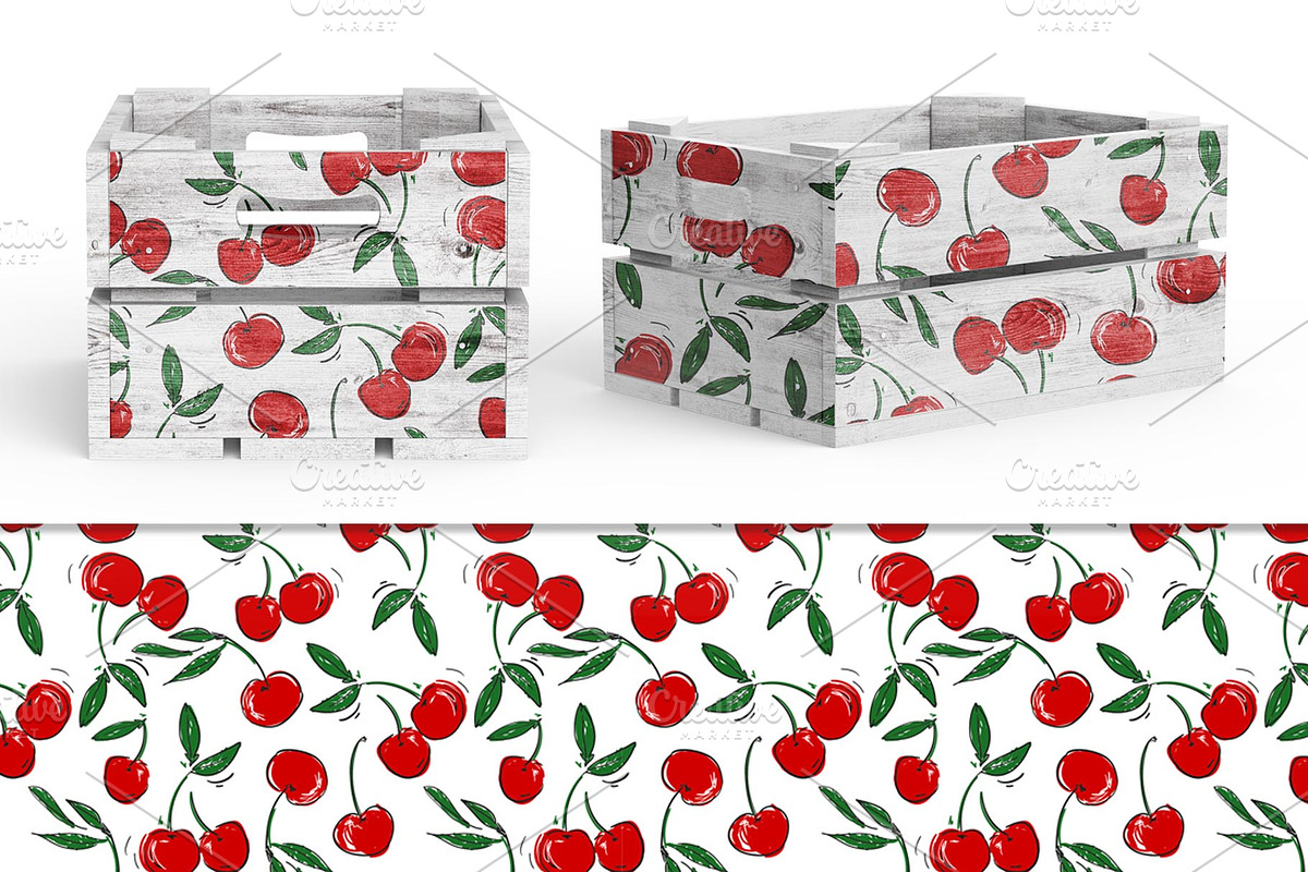 Pattern Seamless Cute Cherry, a Pattern Graphic by Sweet_print (Photo 4 of 4)