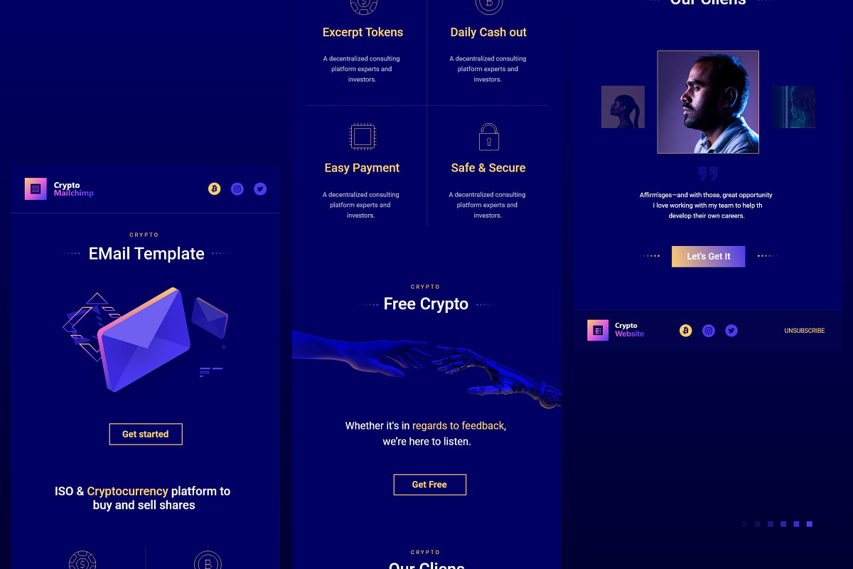 Crypto MailChimp, an Email Template by TemplateZuu (Photo 4 of 5)