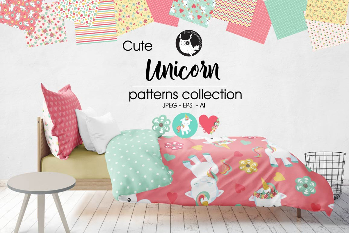 UNICORN Pattern collection, a Pattern Graphic by PrettyPatterns (Photo 1 of 5)