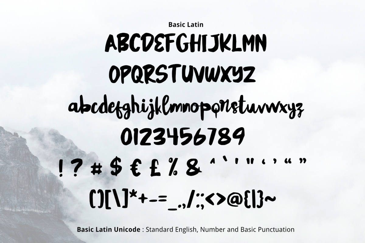 Guilty Brush Font preview 2