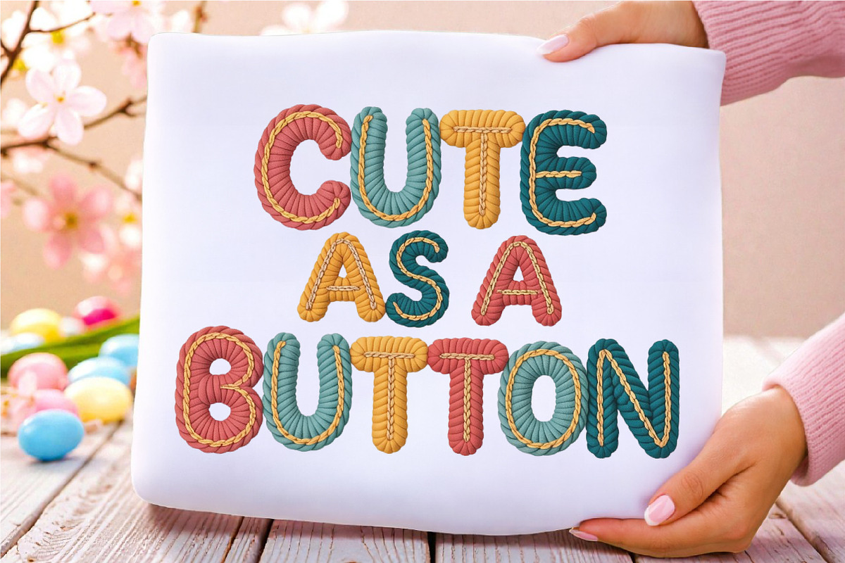 Knitted Easter Quotes PNG Bundle, an Illustration by RobertsArt (Photo 6 of 9)