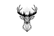Artistic Geometric Deer Head Bundle, an Illustration by yasushie (Thumbnail 18 of 31)