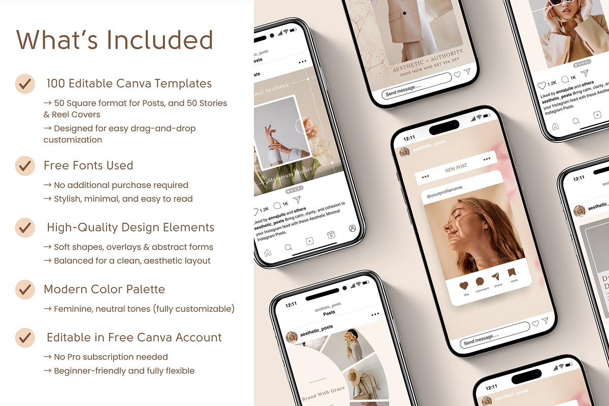 Minimal Instagram Post & Stories, a Social Media Template by nwdigitalstore (Photo 6 of 10)