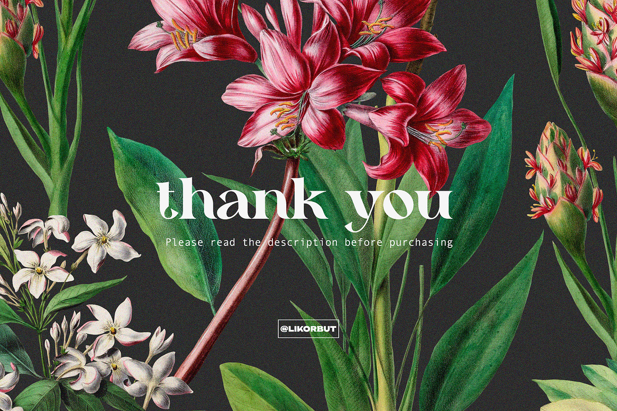 Exquisite Botanical Floral Pattern, a Pattern Graphic by likorbut (Photo 9 of 14)