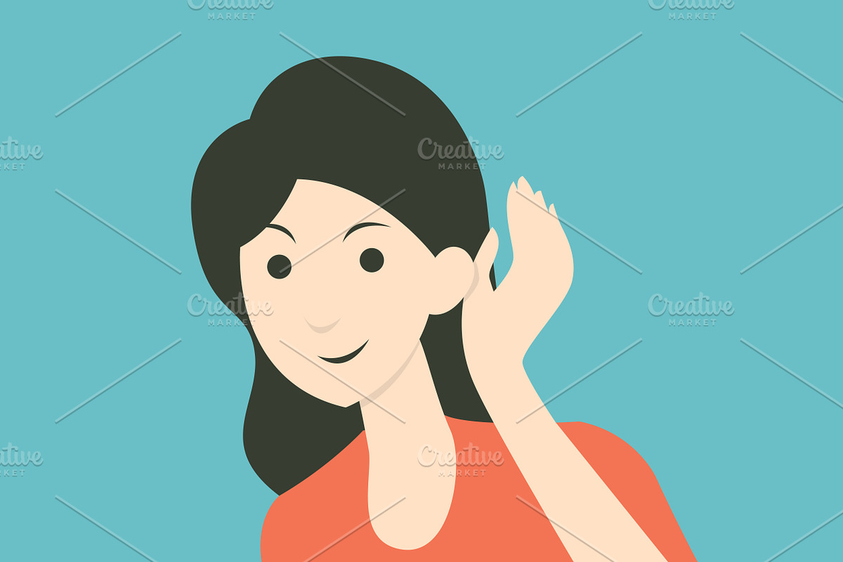 Woman in 6 gestures, a Healthcare Illustration by Smiley Creative (Photo 3 of 7)