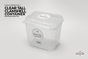 Tall Clamshell Container Mockup, a Cups & Container Mockup by INCDesign (Thumbnail 2 of 7)