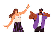 Happy people posing for portrait set, a Person Illustration by Good Studio (Thumbnail 5 of 7)