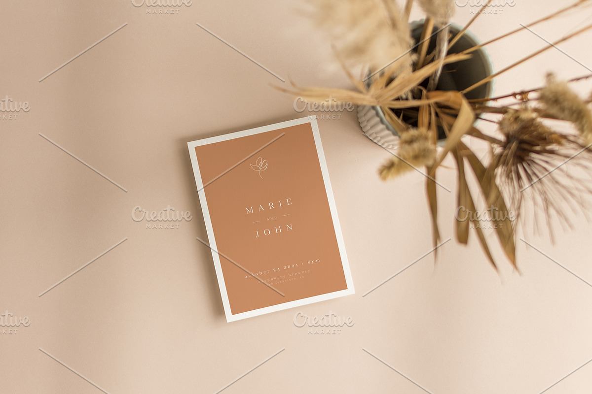 Beige - 5x7 Card Mockup Bundle, a Product Mockup by Salt Color Studio (Photo 4 of 13)
